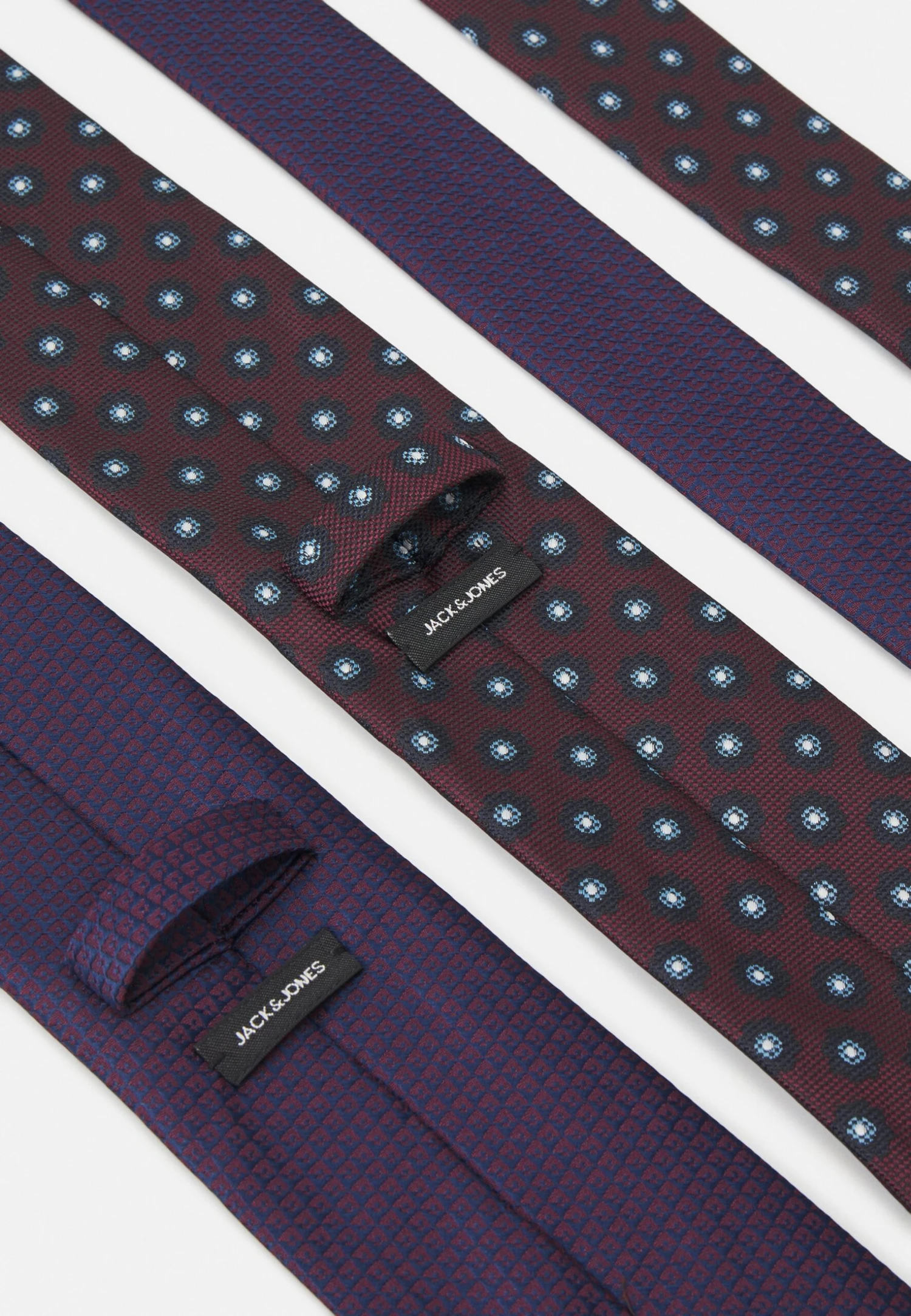 Jack & Jones Jacdavid Tie Unisex 2 Pack - Stropdas - Port Royale 3 Jack & Jones Jacdavid Tie Unisex 2 Pack - Stropdas - Port Royale - Afbeelding 3