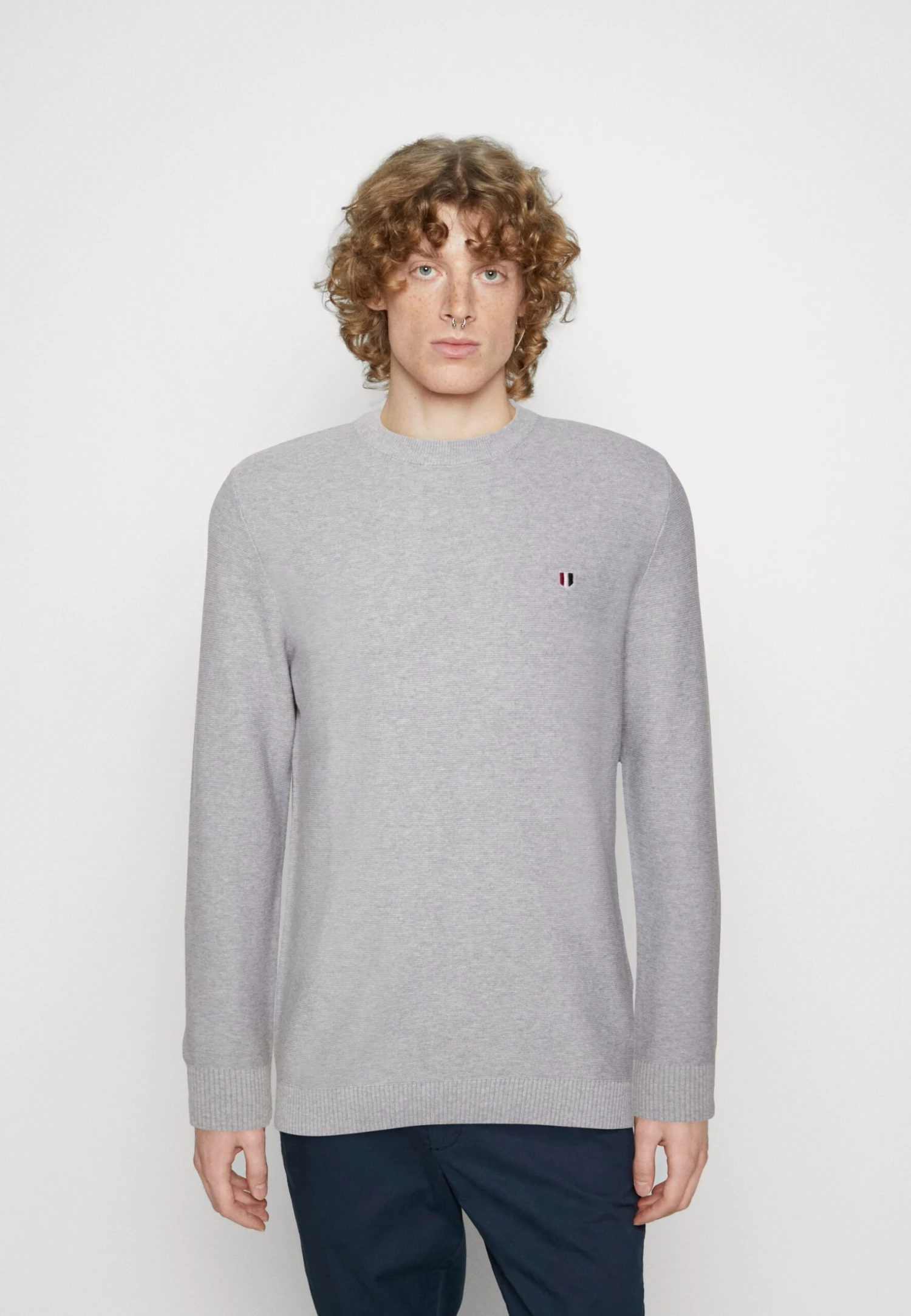 JACK&JONES Premium Jprbluroy Crew - Trui - Cool Grey Melange 1 JACK&JONES Premium Jprbluroy Crew - Trui - Cool Grey Melange