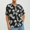 Jack & Jones Jorluke Palma Aop ResortSs Ln - Overhemd - Black