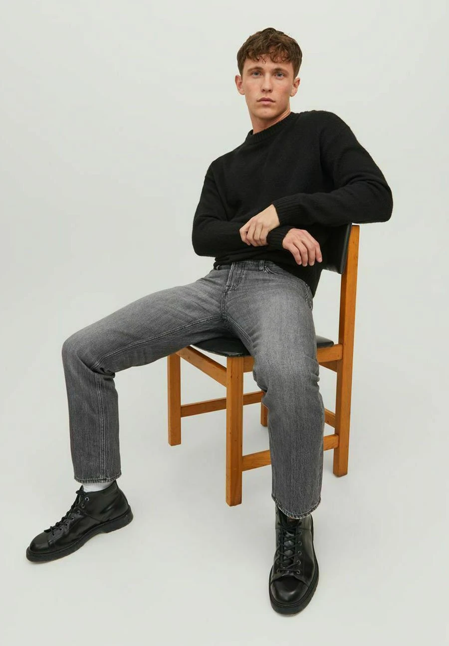 Jack & Jones Chris Original Jos 648 - Straight Leg Jeans - Black Denim 6 Jack & Jones Chris Original Jos 648 - Straight Leg Jeans - Black Denim - Afbeelding 6