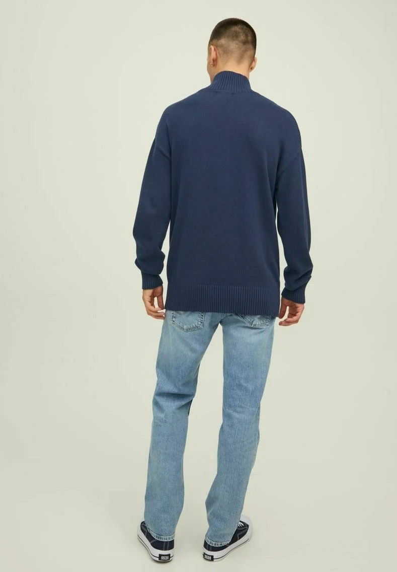 Jack & Jones High Neck - Trui - Navy Blazer 3 Jack & Jones High Neck - Trui - Navy Blazer - Afbeelding 3