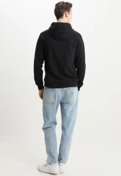 Jack & Jones Jcopinn Hood Regular Fit - Hoodie - Black/Yellow String -Jack & Jones Verkoopwinkel 5930b9a0717f444f97305fe19eaf48c1