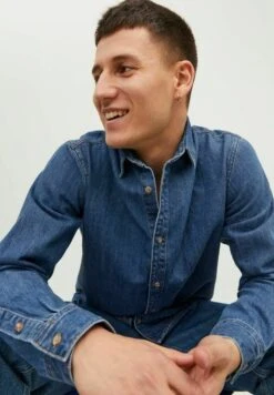 Jack & Jones Henry - Overhemd - Blue Denim -Jack & Jones Verkoopwinkel 5979ad8c46b04caab701d7a5c27f307e