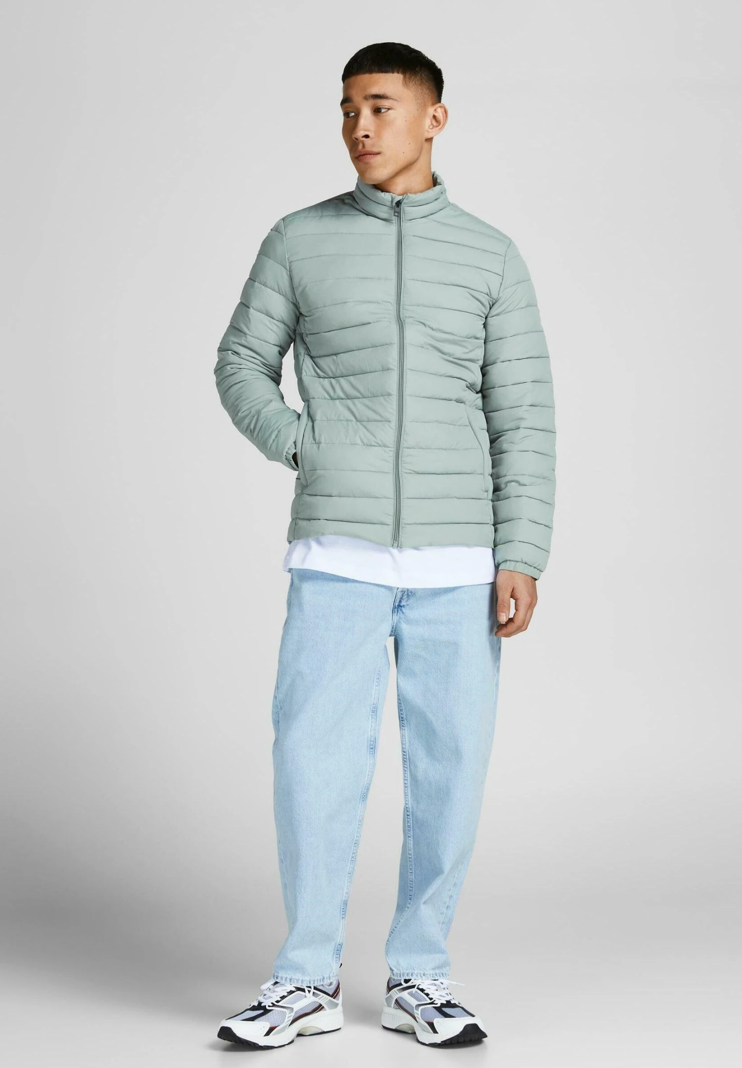 Jack & Jones Puffer Collar Noos - Jas - Slate Gray 2 Jack & Jones Puffer Collar Noos - Jas - Slate Gray - Afbeelding 2