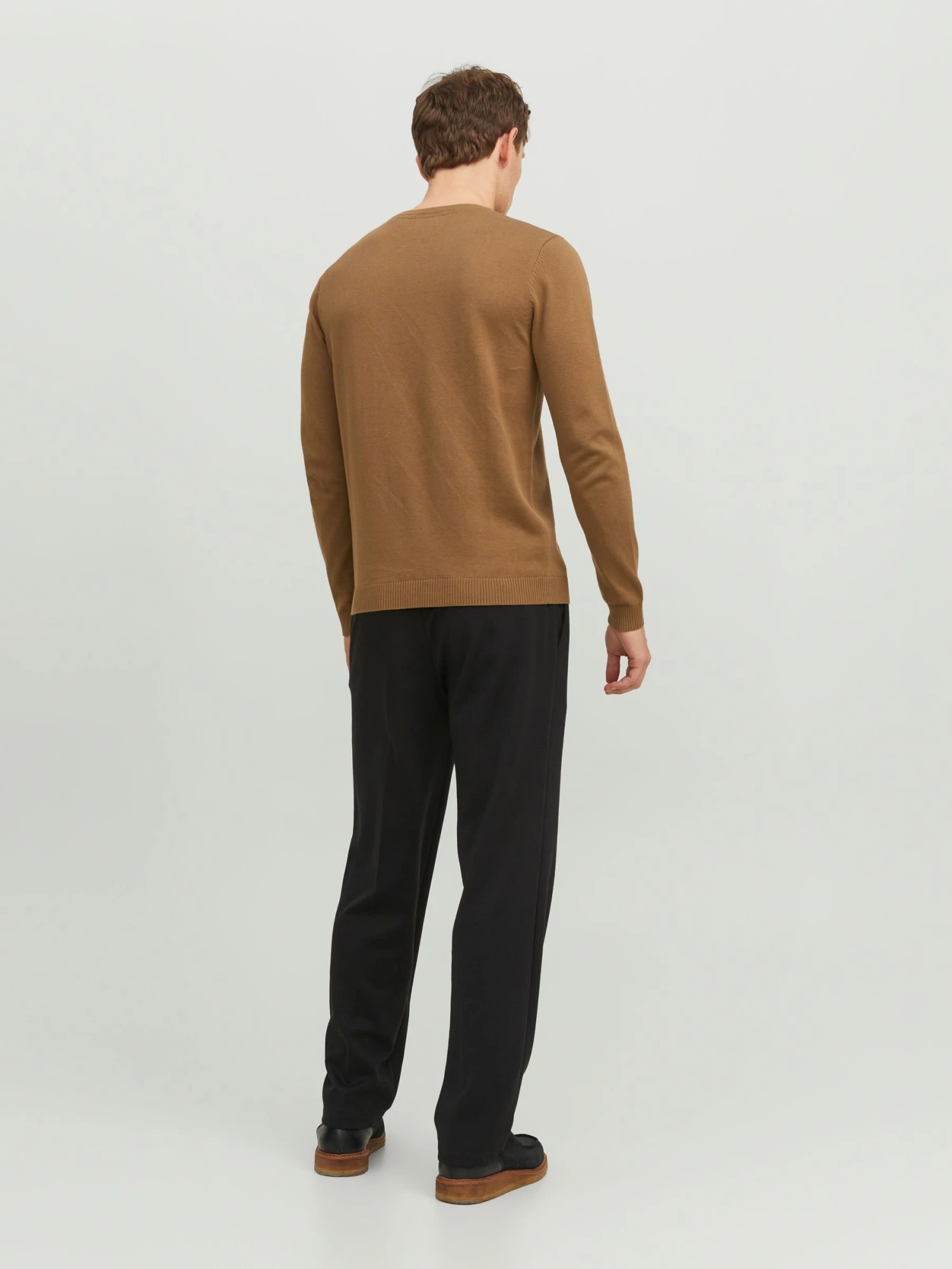 Jack & Jones Ebasic Crew Neck Noos - Trui - Otter 3 Jack & Jones Ebasic Crew Neck Noos - Trui - Otter - Afbeelding 3