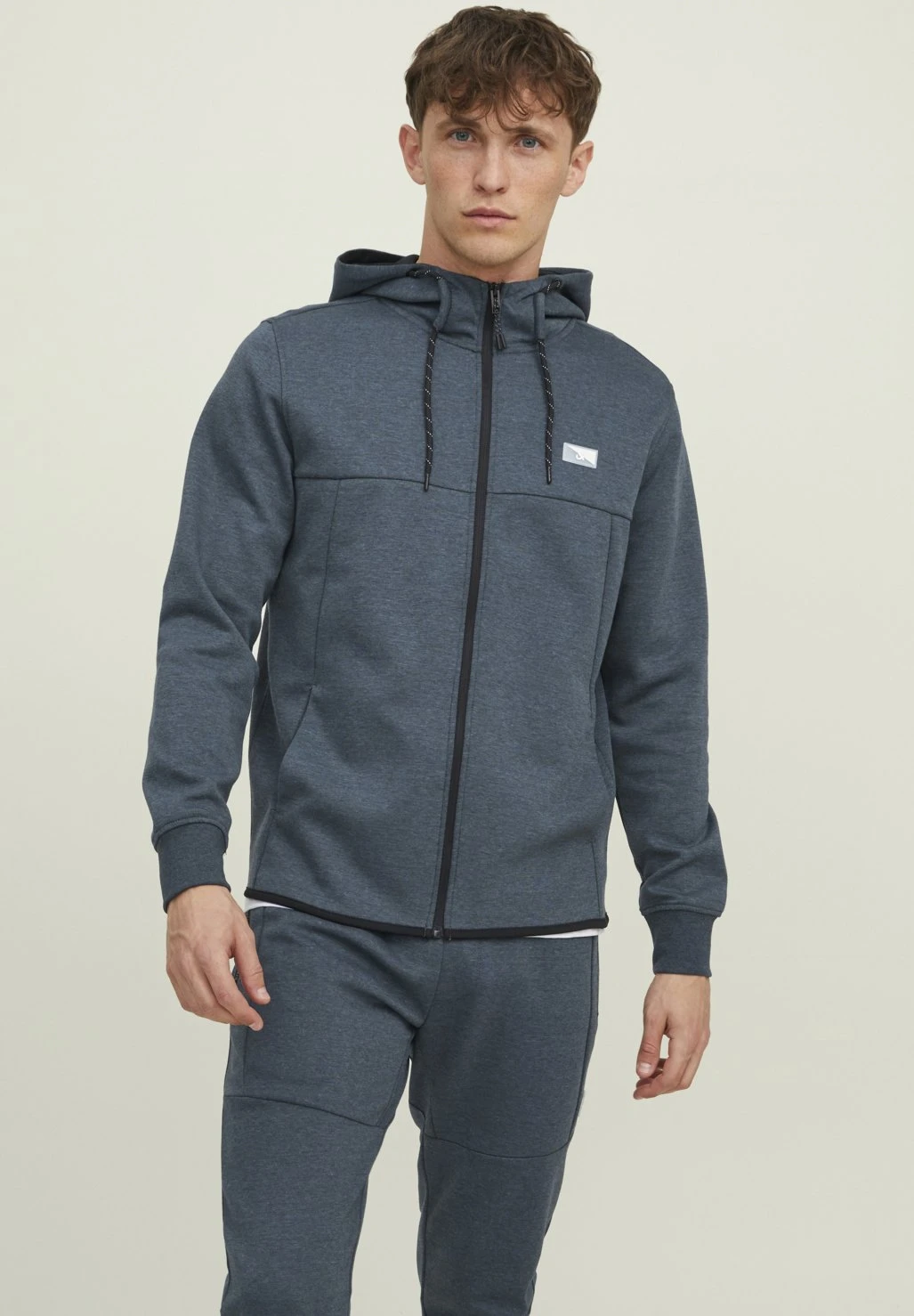 Jack & Jones Jcoair - Sweater Met Rits - Orion Blue 1 Jack & Jones Jcoair - Sweater Met Rits - Orion Blue