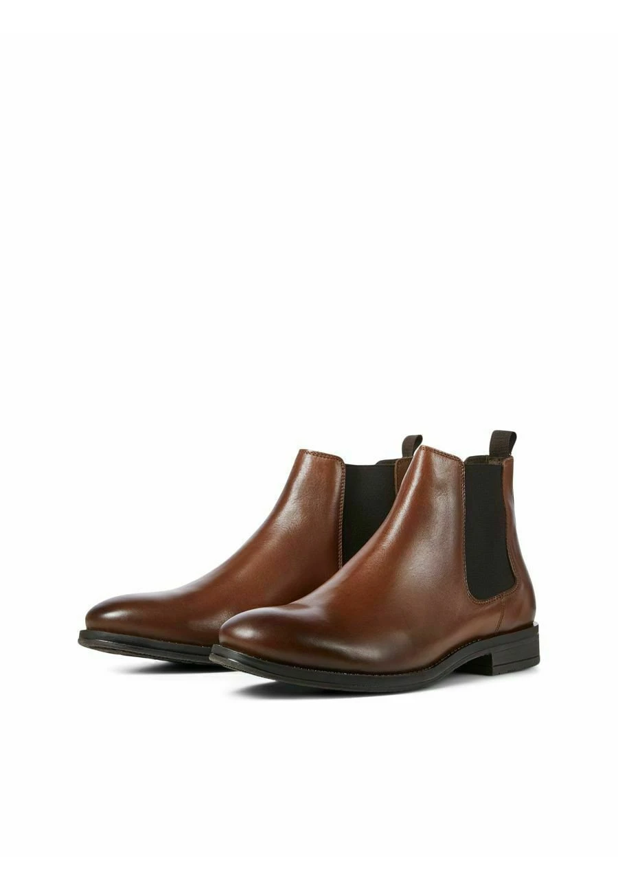 Jack & Jones Jfwargo Leather Chelsea Ln - Korte Laarzen - Cognac 2 Jack & Jones Jfwargo Leather Chelsea Ln - Korte Laarzen - Cognac - Afbeelding 2