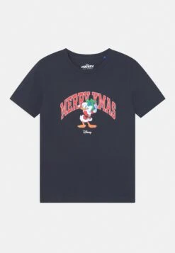 Jack & Jones Junior Jordisney Tee Crew Neck Xmas Jnr - T-Shirt Print - Navy Blazer