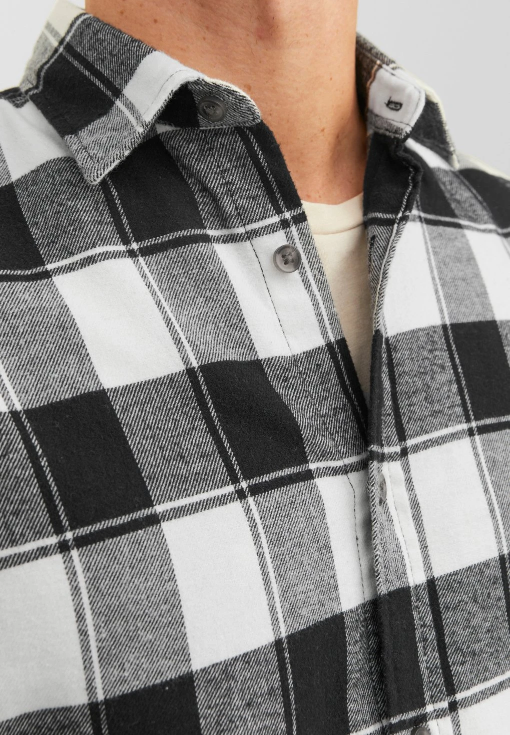 Jack & Jones Ejoshua Ls - Overhemd - Cloud Dancer 4 Jack & Jones Ejoshua Ls - Overhemd - Cloud Dancer - Afbeelding 4