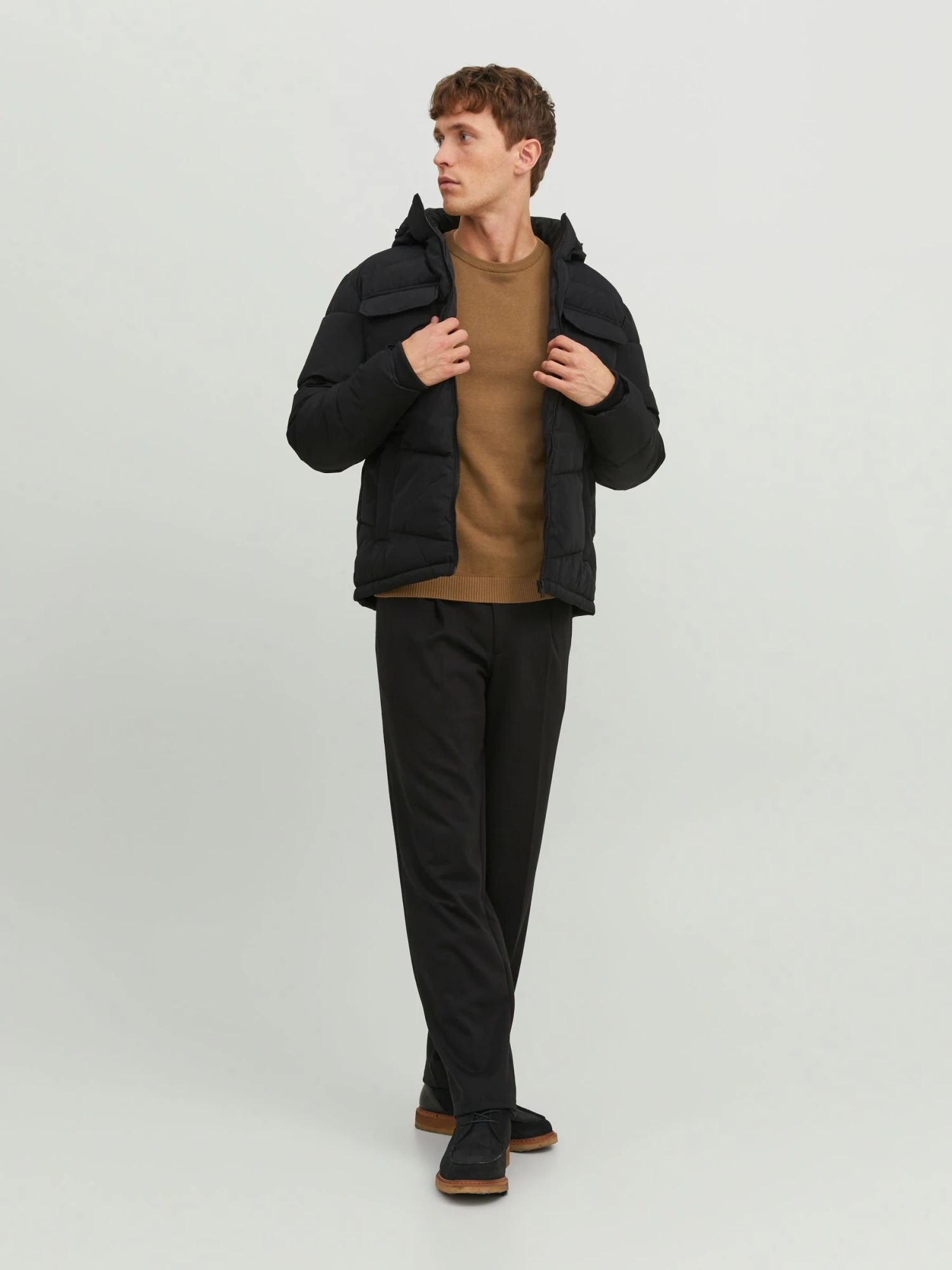 Jack & Jones Ebasic Crew Neck Noos - Trui - Otter 2 Jack & Jones Ebasic Crew Neck Noos - Trui - Otter - Afbeelding 2