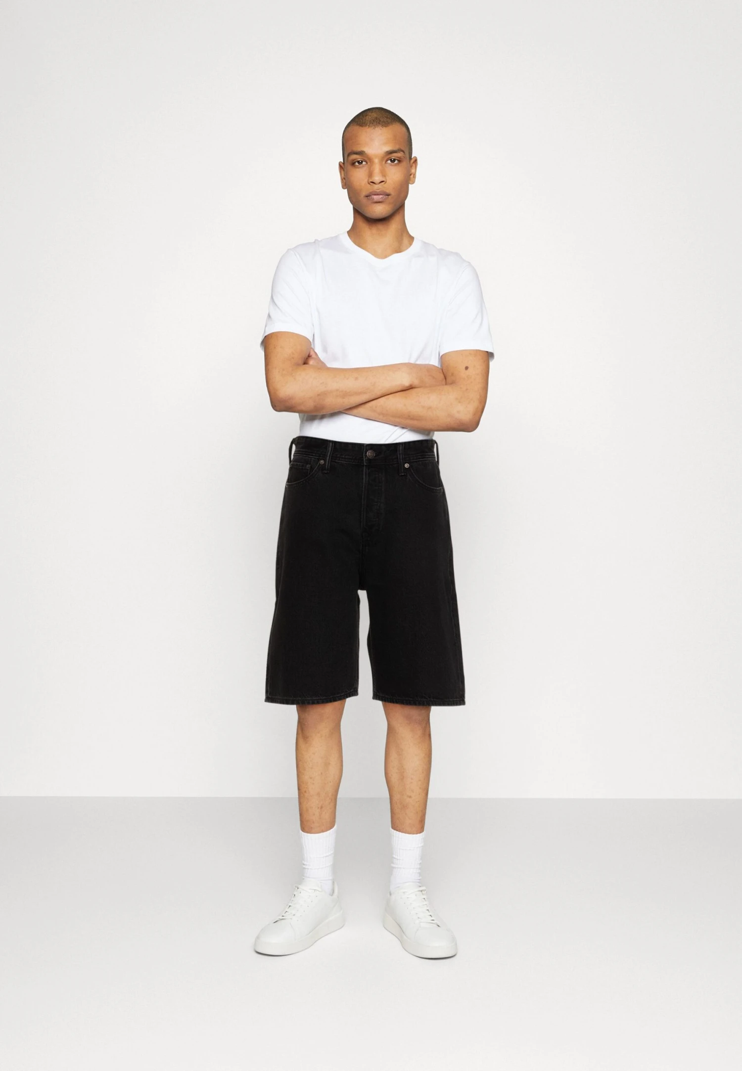 Jack & Jones Jjialex Jjoriginal - Jeansshort - Black Denim 2 Jack & Jones Jjialex Jjoriginal - Jeansshort - Black Denim - Afbeelding 2