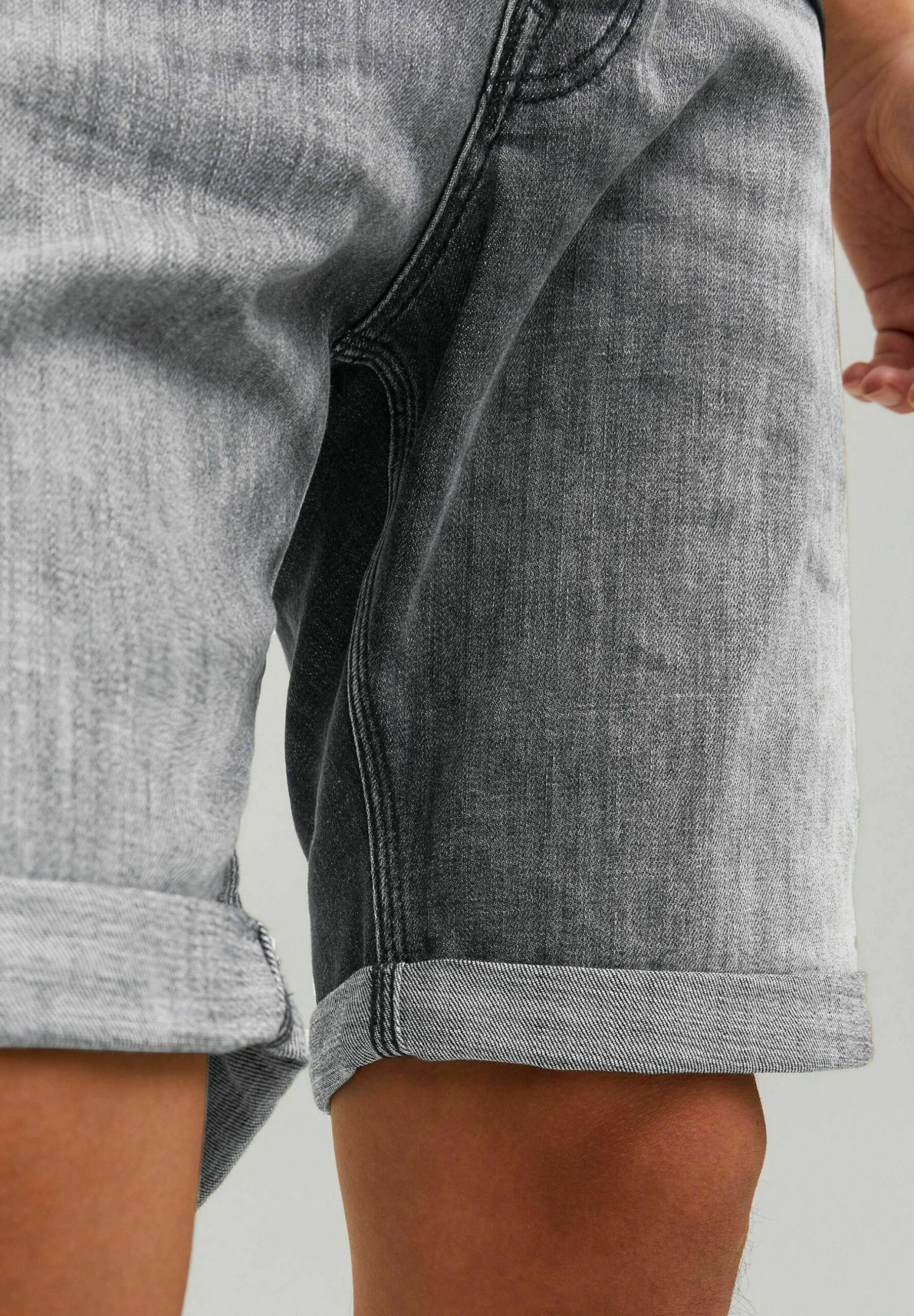 Jack & Jones Chris Wood- Jeansshort - Grau 3 Jack & Jones Chris Wood- Jeansshort - Grau - Afbeelding 3