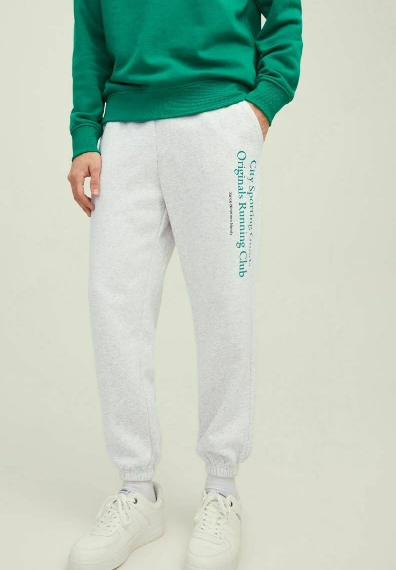 Jack & Jones Kane Brink Grafik - Trainingsbroek - White Melange 1 Jack & Jones Kane Brink Grafik - Trainingsbroek - White Melange
