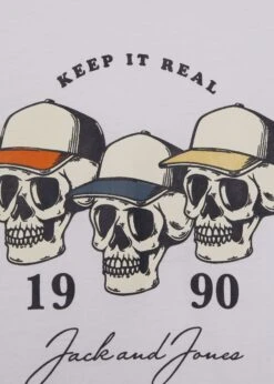 Jack & Jones Junior Jorheader Crew Neck- T-Shirt Print - Bright White -Jack & Jones Verkoopwinkel 66c73af5911b45599430972be9fa5d8d