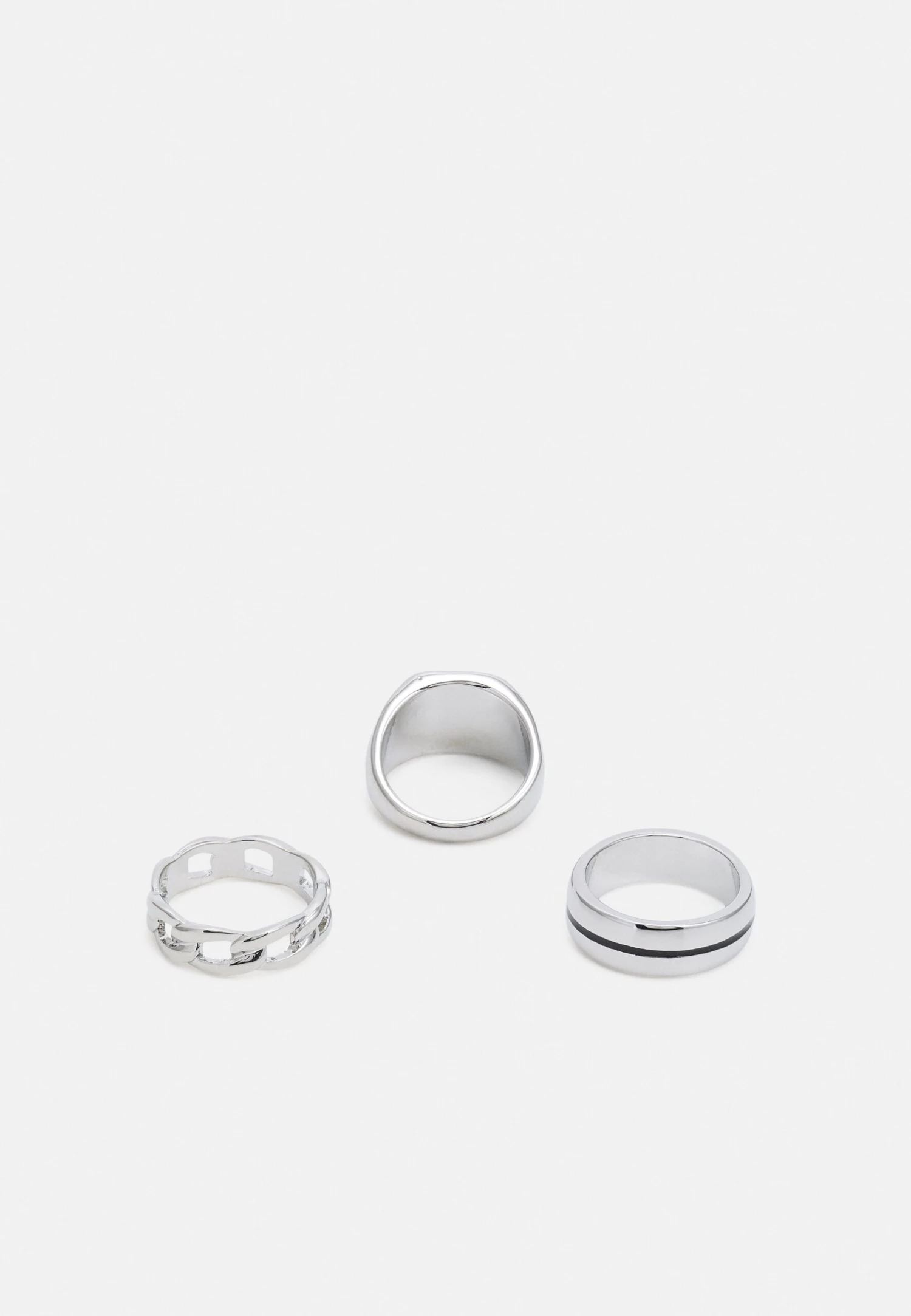 Jack & Jones Jacmix 3 Pack Unisex - Ring - Silver-Coloured 2 Jack & Jones Jacmix 3 Pack Unisex - Ring - Silver-Coloured - Afbeelding 2