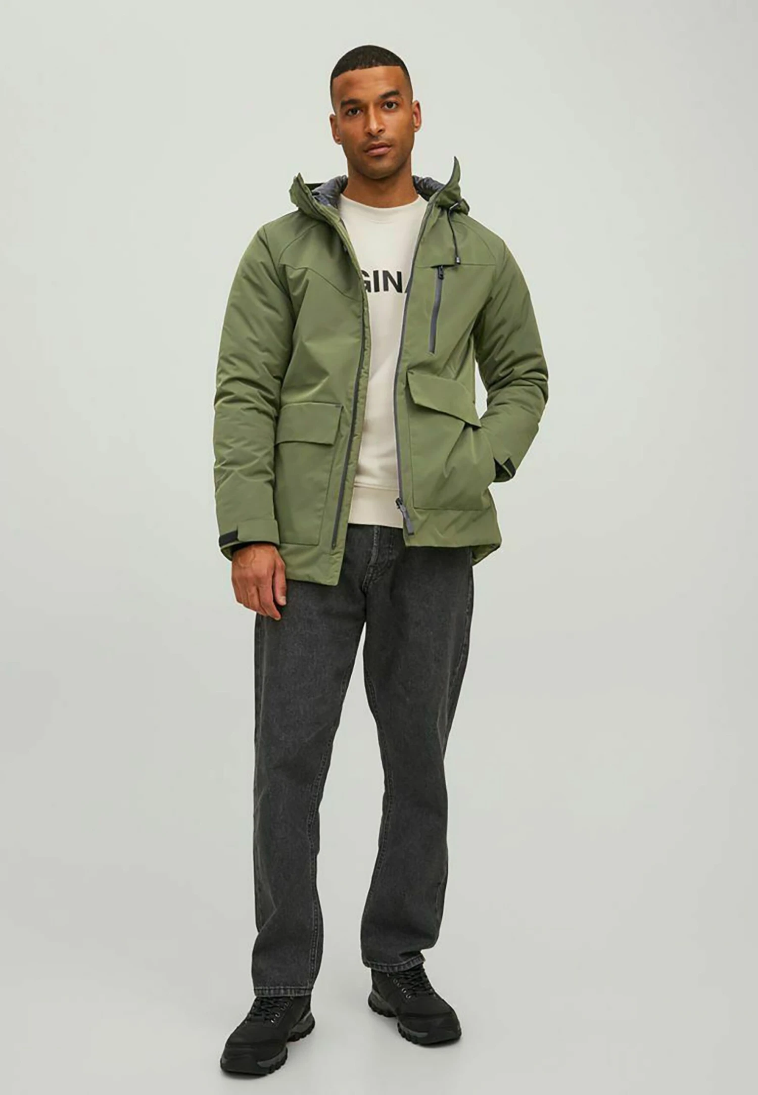 Jack & Jones Jjkaiser Sn - Parka - Forest Night 2 Jack & Jones Jjkaiser Sn - Parka - Forest Night - Afbeelding 2