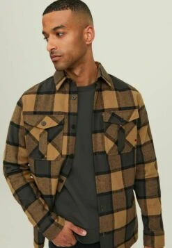 Jack & Jones Overshirt Karomuster- Overhemd - Otter -Jack & Jones Verkoopwinkel 688dc8b4a973423fa84bdc3131e38602