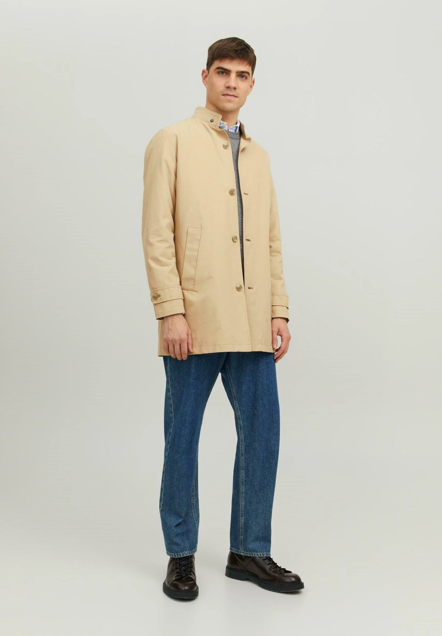 Jack & Jones Jprblacarl- Halflange Jas - Cornstalk 2 Jack & Jones Jprblacarl- Halflange Jas - Cornstalk - Afbeelding 2