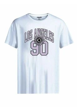 Jack & Jones Crew Neck - T-Shirt Print - White