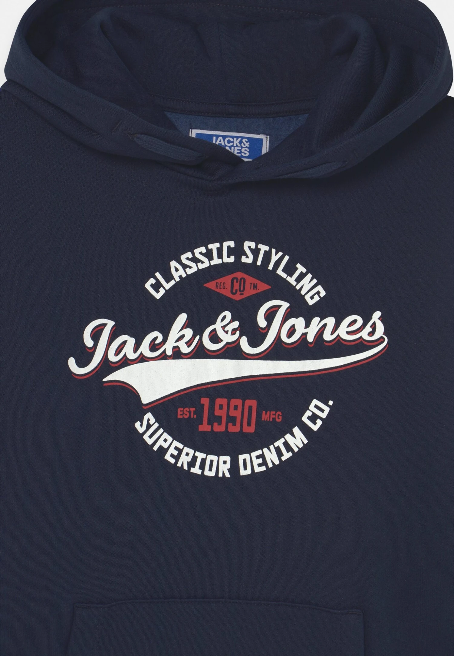Jack & Jones Junior Jjelogo - Hoodie - Navy Blazer 3 Jack & Jones Junior Jjelogo - Hoodie - Navy Blazer - Afbeelding 3