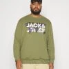 Jack & Jones Jcodust Crew Neck- Sweater - Olive Branch
