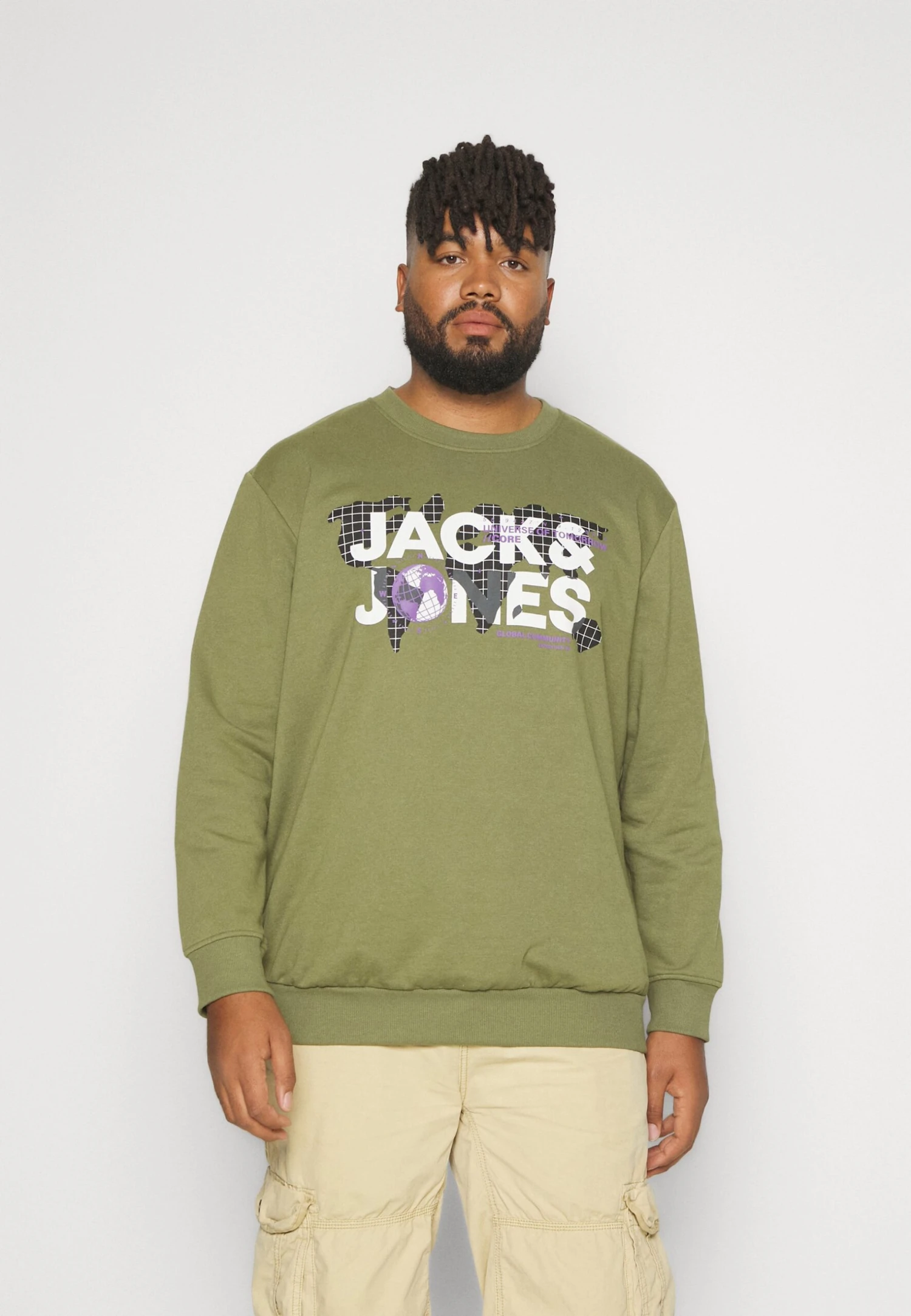 Jack & Jones Jcodust Crew Neck- Sweater - Olive Branch 1 Jack & Jones Jcodust Crew Neck- Sweater - Olive Branch