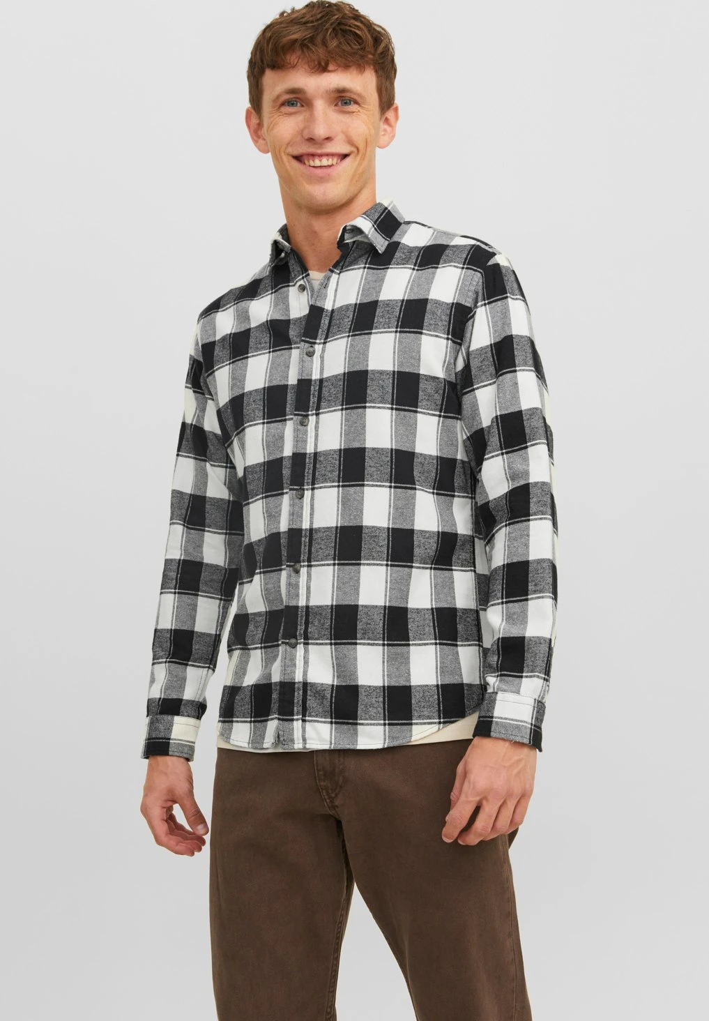 Jack & Jones Ejoshua Ls - Overhemd - Cloud Dancer 1 Jack & Jones Ejoshua Ls - Overhemd - Cloud Dancer