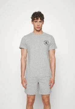 Jack & Jones Jacbasic Tee Set - Pyjama - Light Grey Melange
