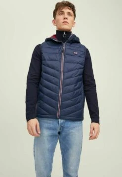 Jack & Jones Ehero Bodywarmer Hood - Bodywarmer - Navy Blazer 1