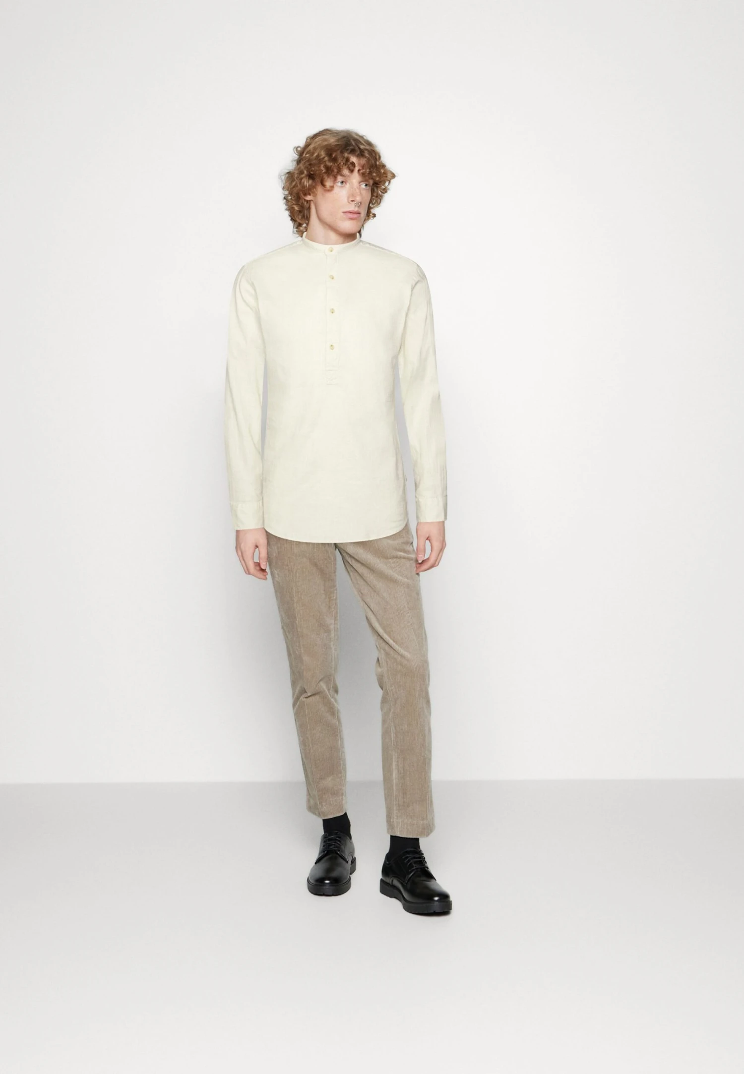 Jack & Jones Jjslub Tunic- Overhemd - Cloud Dancer 2 Jack & Jones Jjslub Tunic- Overhemd - Cloud Dancer - Afbeelding 2