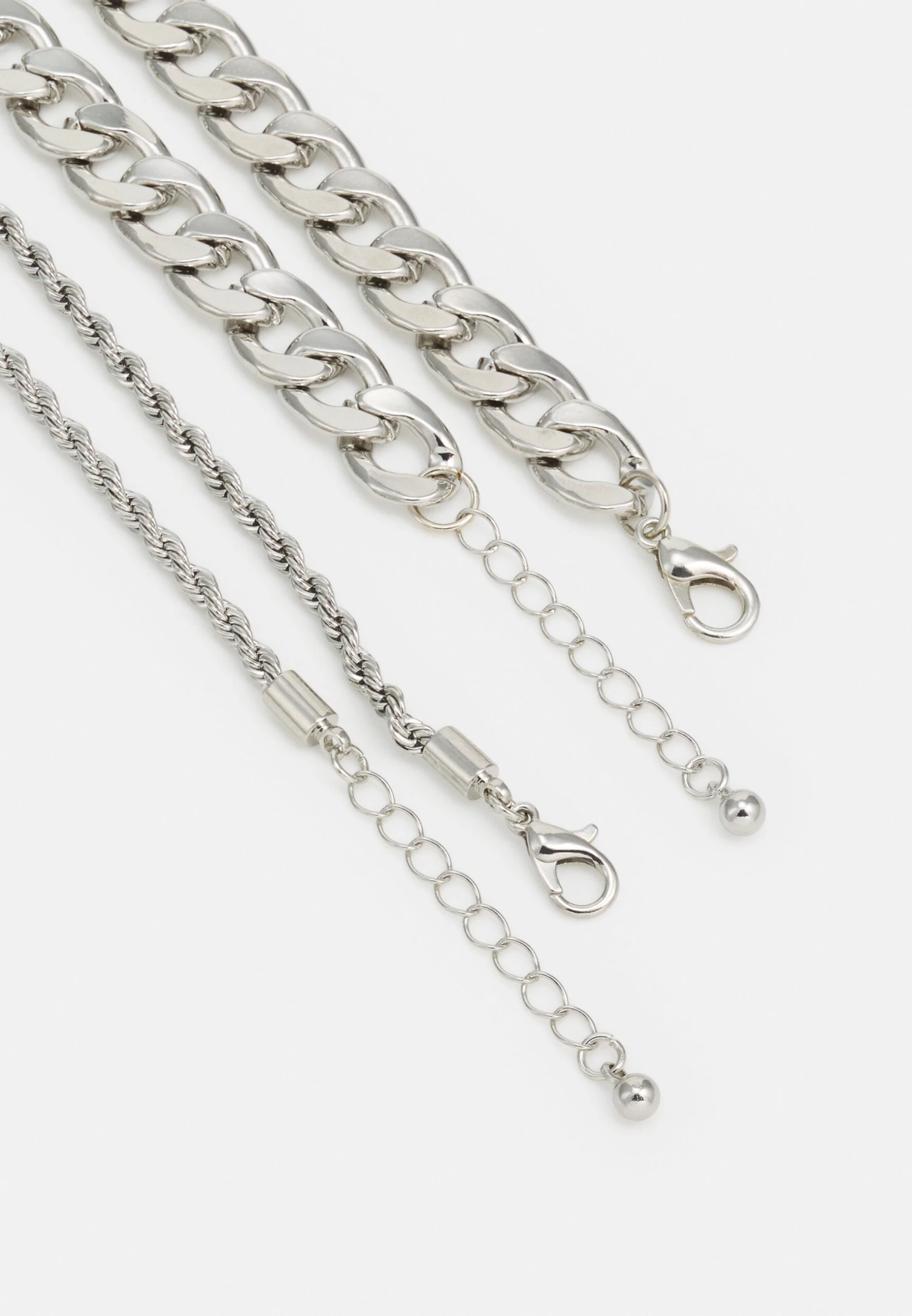 Jack & Jones Jacanch Necklace Unisex 2 Pack - Ketting - Silver Coloured 2 Jack & Jones Jacanch Necklace Unisex 2 Pack - Ketting - Silver Coloured - Afbeelding 2