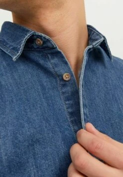 Jack & Jones Henry - Overhemd - Blue Denim -Jack & Jones Verkoopwinkel 7773556bbdea407795fe0082d87c5cc8