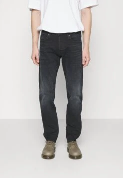 Jack & Jones Jjimike Jjwood - Straight Leg Jeans - Black Denim