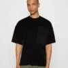 Jack & Jones Jcocontrast Tee Crew Neck - T-Shirt Print - Black