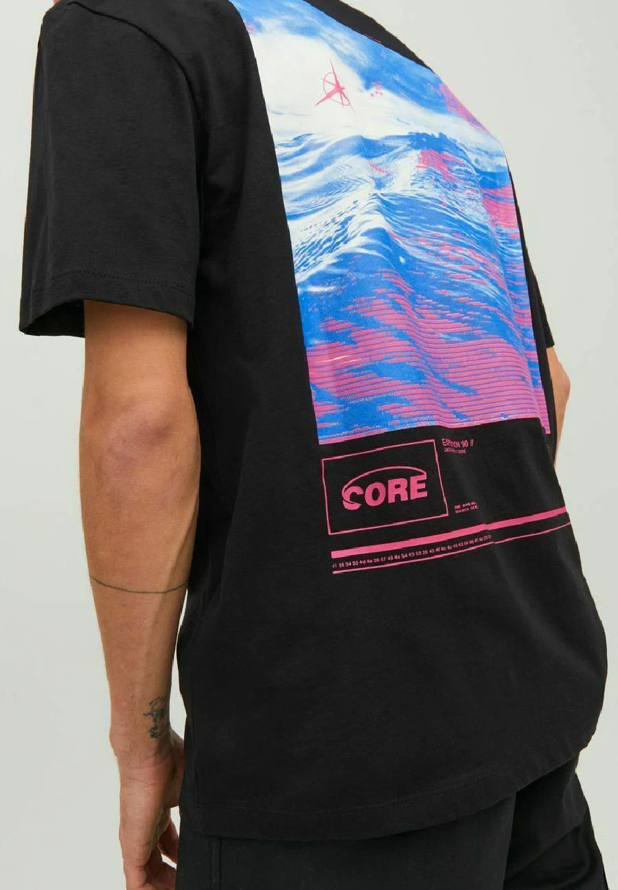 Jack & Jones Crew Neck - T-Shirt Print - Black 5 Jack & Jones Crew Neck - T-Shirt Print - Black - Afbeelding 5