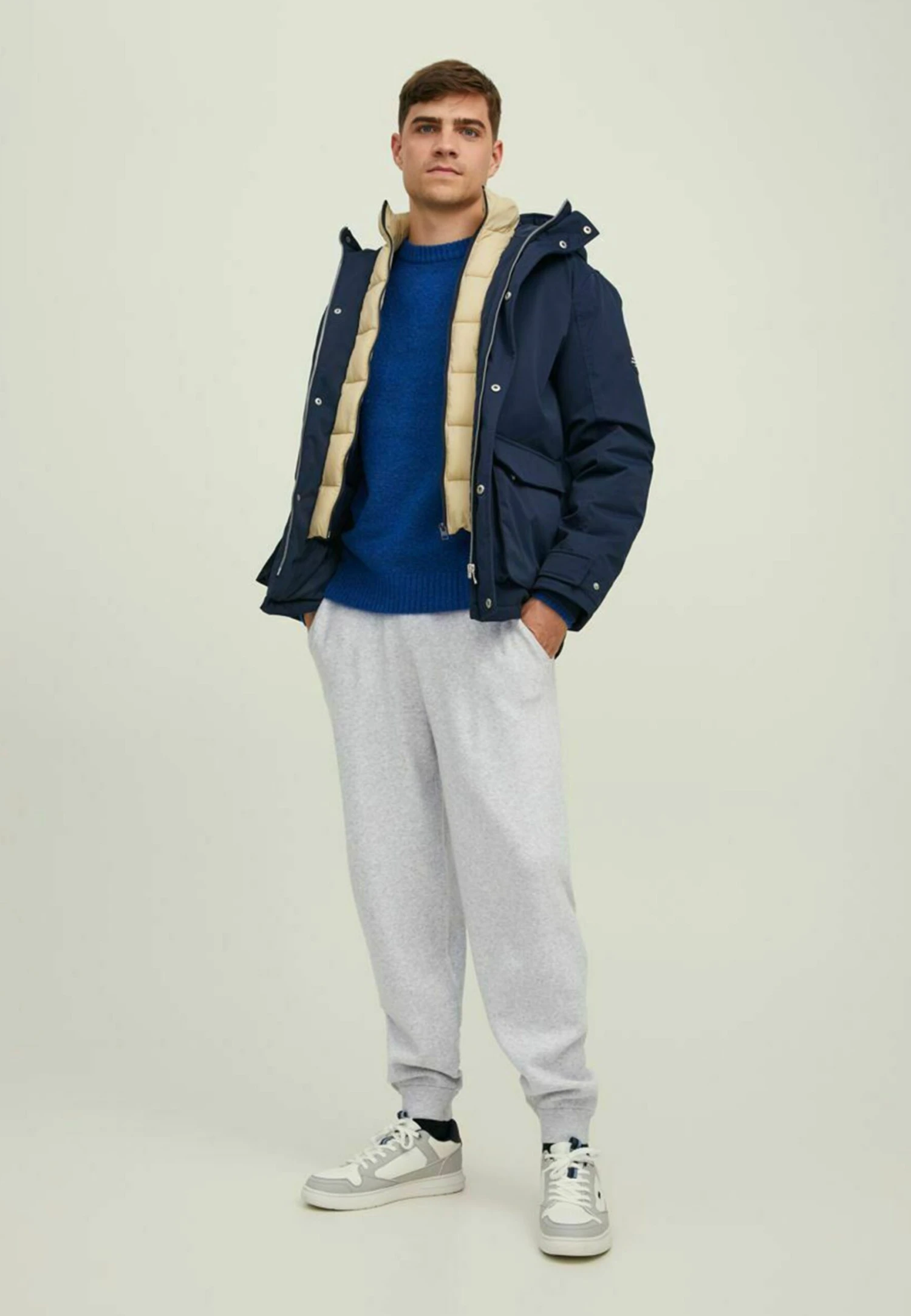 Jack & Jones Kane Keegan - Trainingsbroek - Light Grey Melange 2 Jack & Jones Kane Keegan - Trainingsbroek - Light Grey Melange - Afbeelding 2