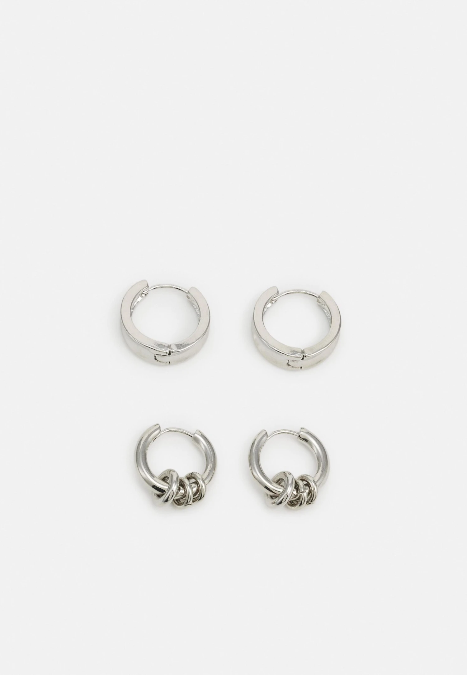 Jack & Jones Jacsacile Earrings Unisex 4 Pack - Oorbellen - Silver-Coloured 1 Jack & Jones Jacsacile Earrings Unisex 4 Pack - Oorbellen - Silver-Coloured