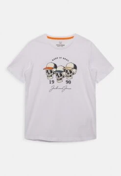 Jack & Jones Junior Jorheader Crew Neck- T-Shirt Print - Bright White