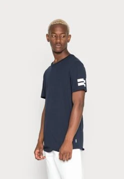 Jack & Jones Jcoboro Crew Neck Slim Fit- T-Shirt Print - Navy Blazer