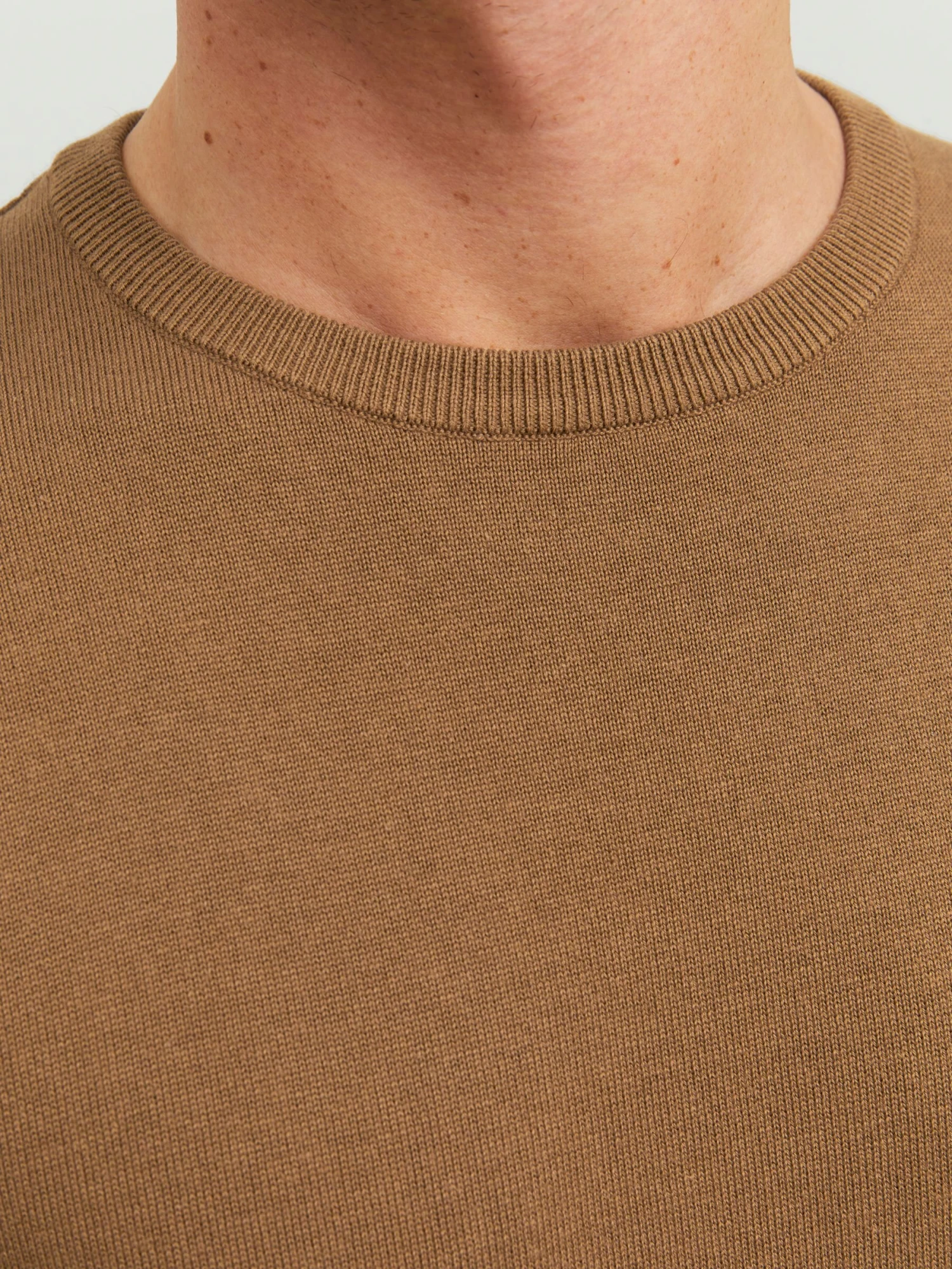 Jack & Jones Ebasic Crew Neck Noos - Trui - Otter 4 Jack & Jones Ebasic Crew Neck Noos - Trui - Otter - Afbeelding 4