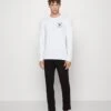 Jack & Jones Jacbasic Logo Tee And Lougepants Set - Pyjama - White/Black