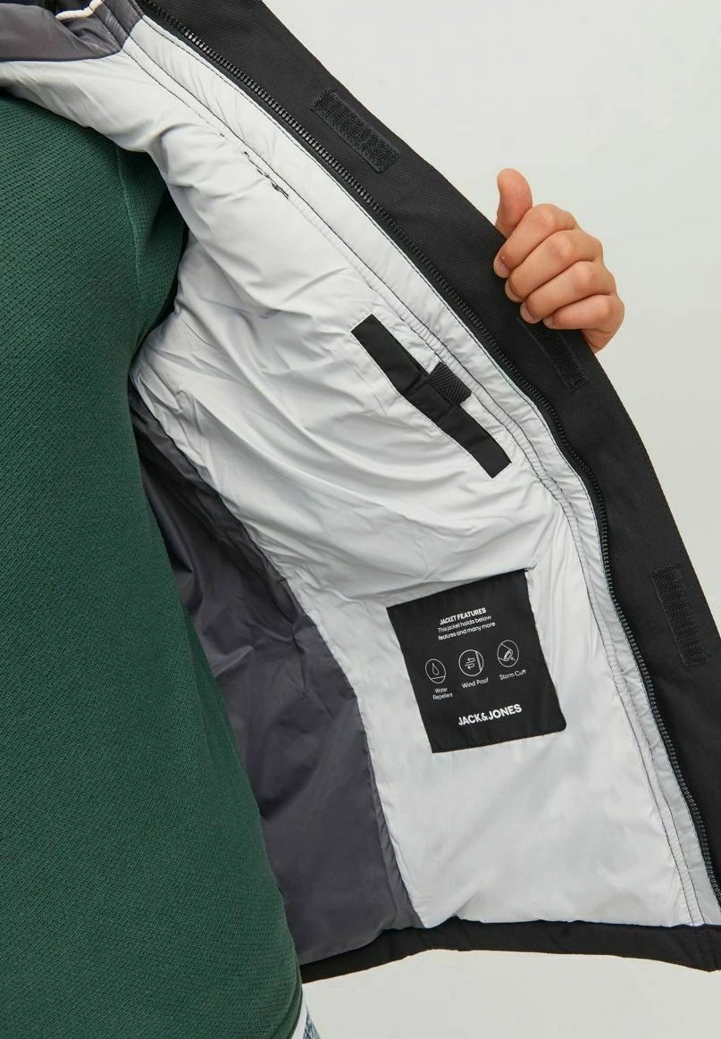 Jack & Jones Junior Winterjas - Black 4 Jack & Jones Junior Winterjas - Black - Afbeelding 4