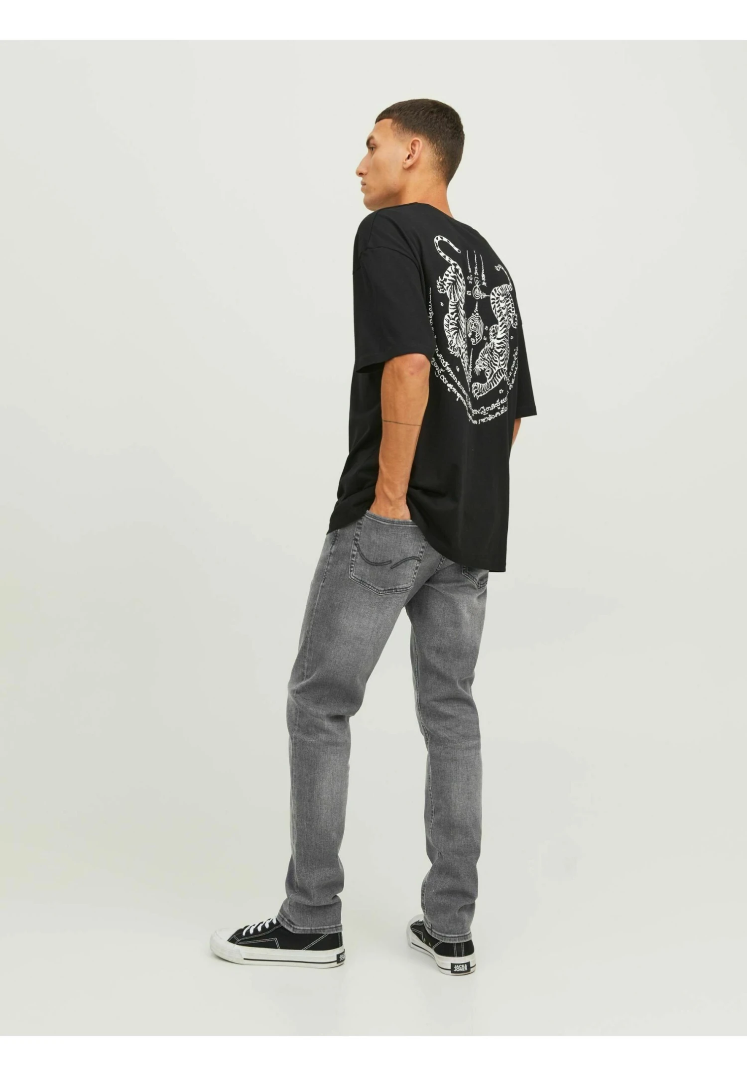 Jack & Jones Glenn Original Sq - Slim Fit Jeans - Black Denim 3 Jack & Jones Glenn Original Sq - Slim Fit Jeans - Black Denim - Afbeelding 3