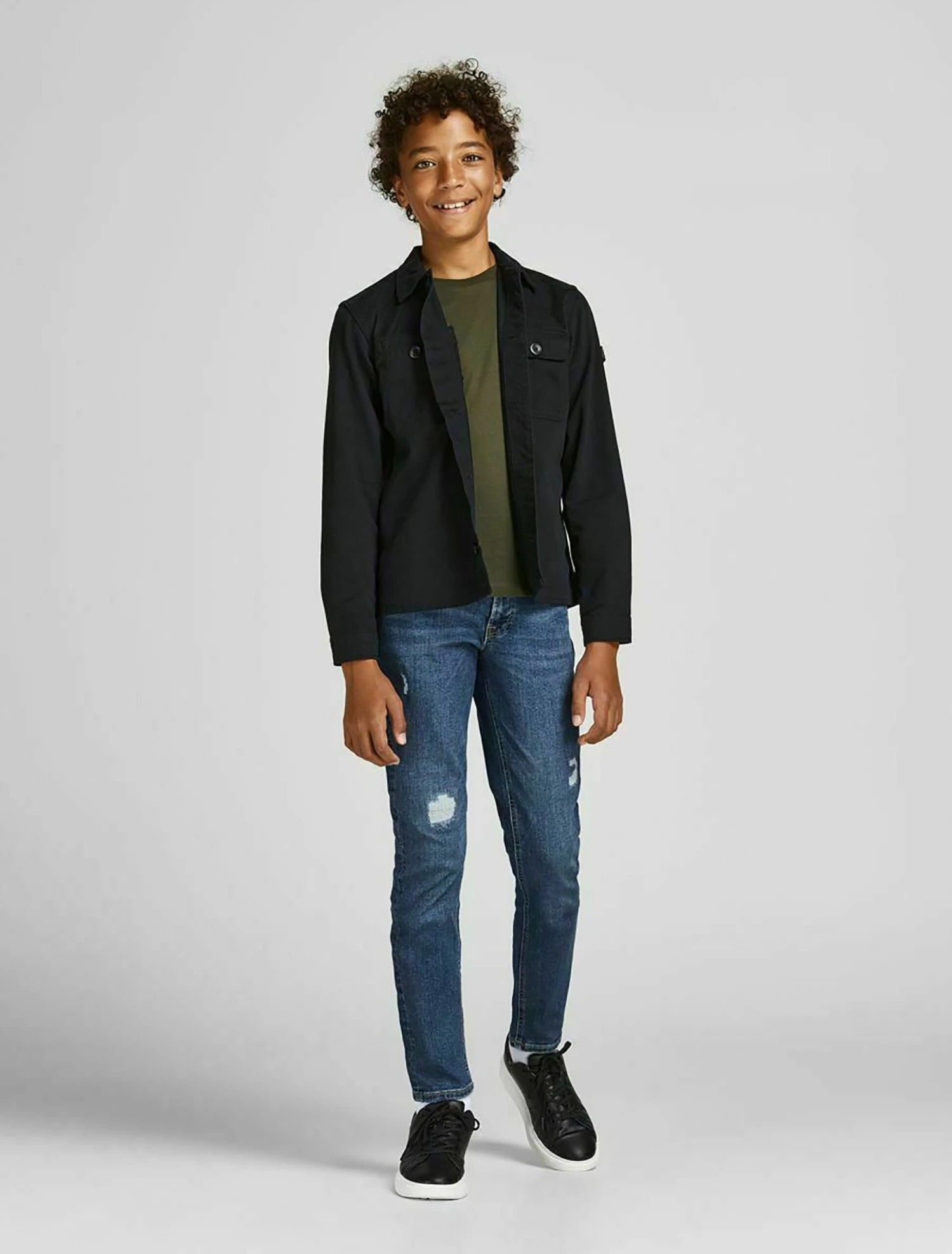 Jack & Jones Junior Slim Fit Glenn Original Am - Slim Fit Jeans - Blue Denim 2 Jack & Jones Junior Slim Fit Glenn Original Am - Slim Fit Jeans - Blue Denim - Afbeelding 2