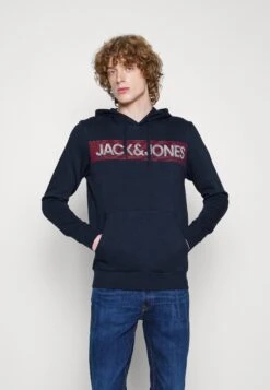Jack & Jones Ecorp Logo Noos - Hoodie - Navy Blazer