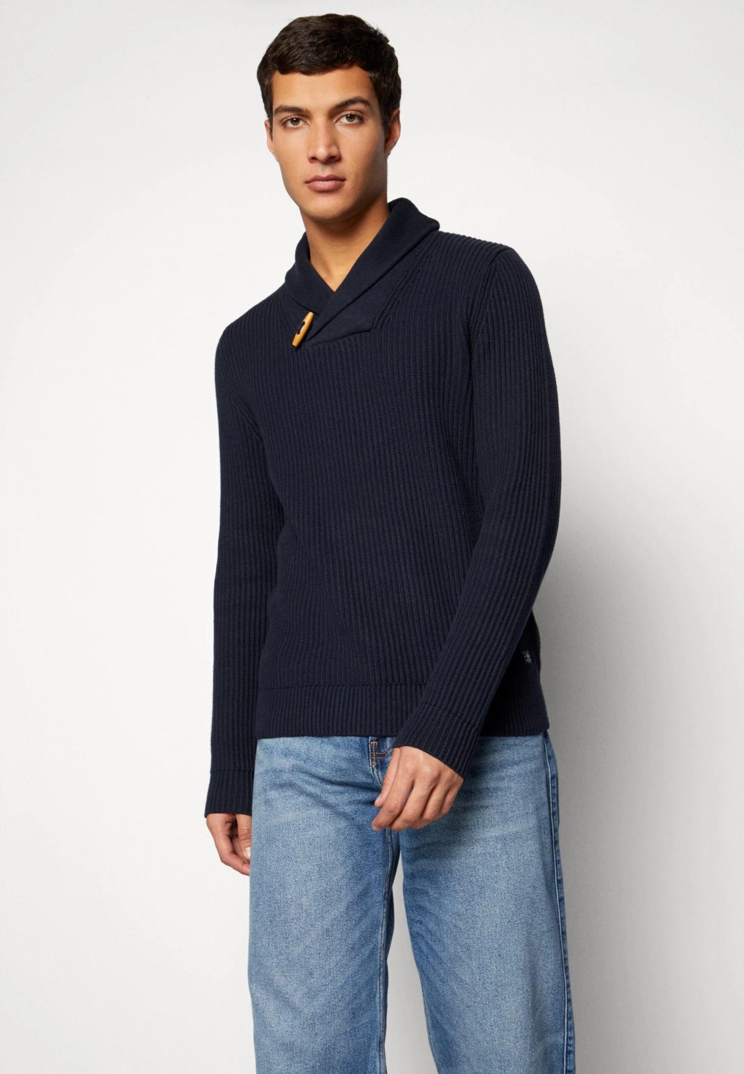 JACK&JONES Premium Jprblucharles Shawl Neck - Trui - Navy Blazer 4 JACK&JONES Premium Jprblucharles Shawl Neck - Trui - Navy Blazer - Afbeelding 4