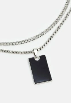 Jack & Jones Jacbaza Necklace 2 Pack - Ketting - Silver-Coloured -Jack & Jones Verkoopwinkel 84f7095bb33047bcb09d32d82d79075a