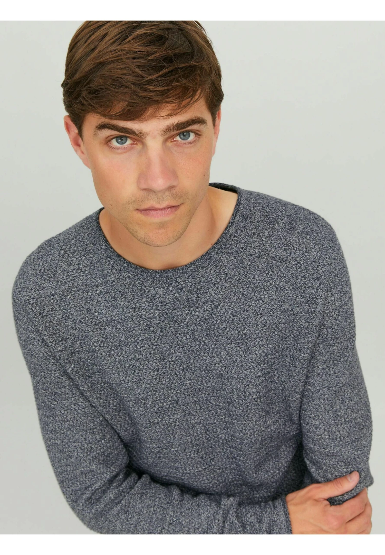 JACK&JONES Premium Jprblumiguel Crew Neck - Trui - Maritime Blue 4 JACK&JONES Premium Jprblumiguel Crew Neck - Trui - Maritime Blue - Afbeelding 4