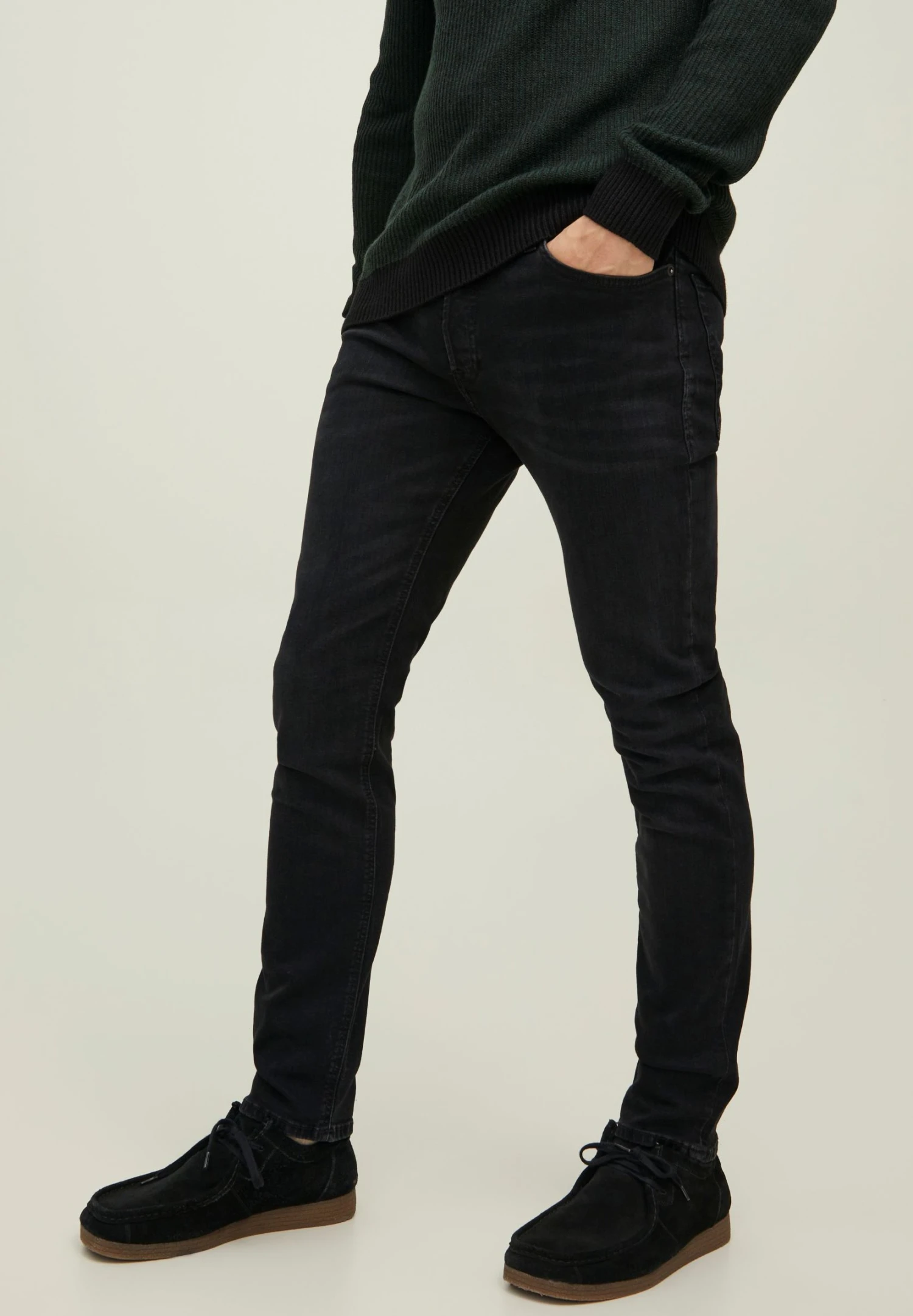 Jack & Jones Jjitim- Slim Fit Jeans - Black Denim 1 Jack & Jones Jjitim- Slim Fit Jeans - Black Denim