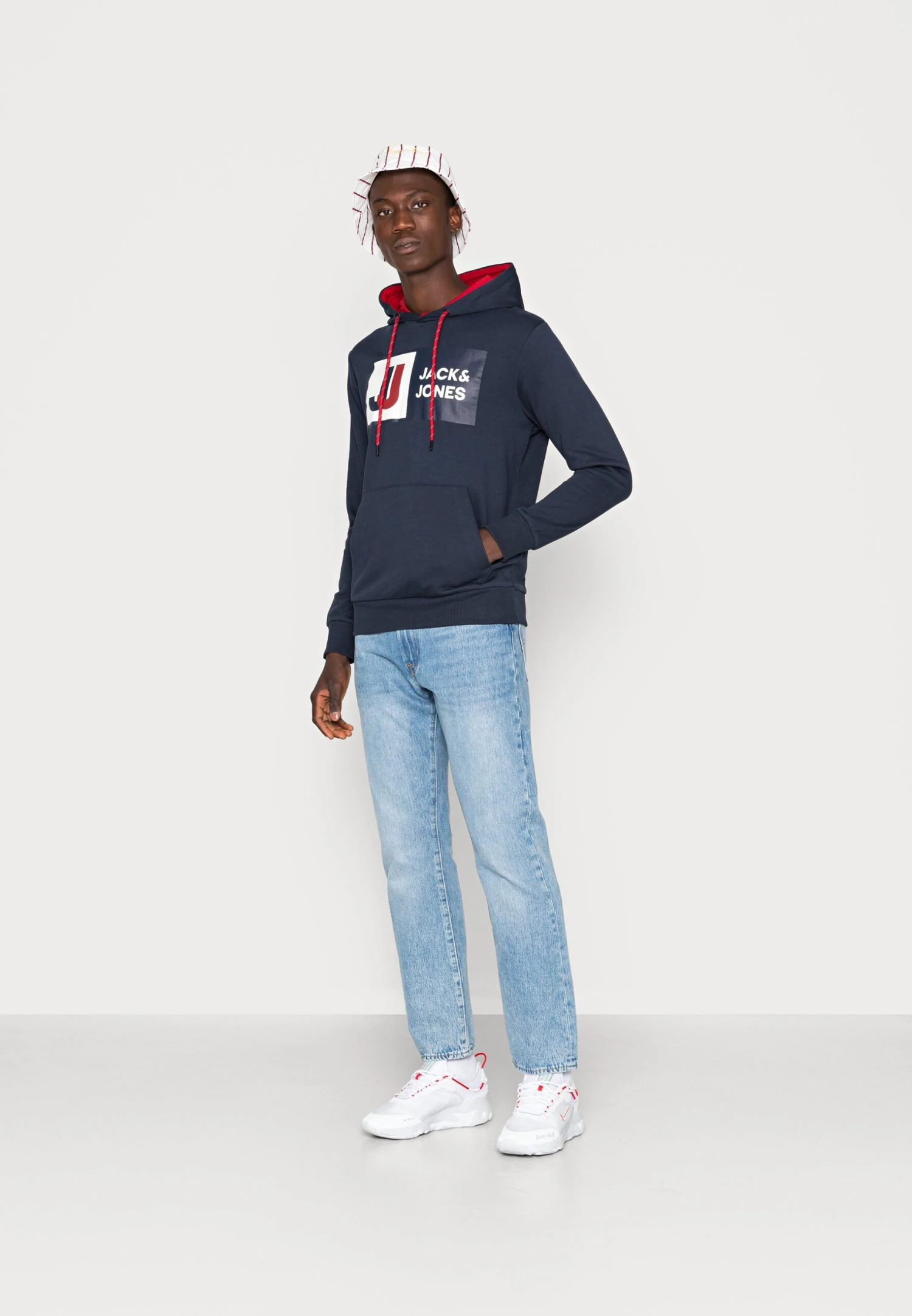 Jack & Jones Jcologan- Hoodie - Navy Blazer 2 Jack & Jones Jcologan- Hoodie - Navy Blazer - Afbeelding 2